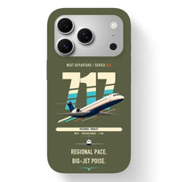 Thumbnail for Boeing 717-200 design on green army magsafe iphone case