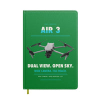 Thumbnail for DJI Air 3 design on green notebook