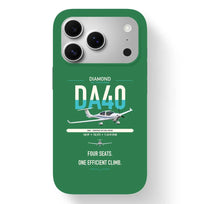 Thumbnail for Diamond DA40 design on green magsafe iphone case, for iPhone 17 Pro
