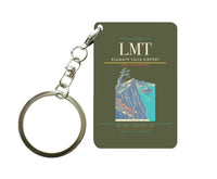 Thumbnail for Klamath Falls Airport (LMT) design on green army key chain