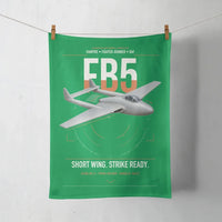 Thumbnail for de Havilland Vampire FB5 design on green towel