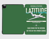 Thumbnail for Cessna Citation Latitude design on green ipad tablet case