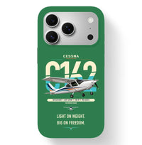 Thumbnail for Cessna 162 Skycatcher design on green magsafe iphone case, for iPhone 17 Pro