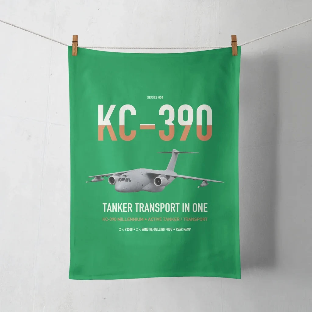 Embraer KC-390 Millennium design on green towel