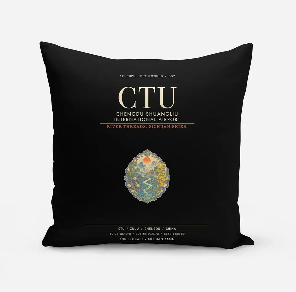 Chengdu Shuangliu International Airport CTU - Black