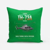 Thumbnail for Leonardo TH-73A Thrasher design on green pillow