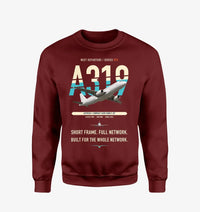 Thumbnail for Airbus A319ceo design on wine red sweatshirt