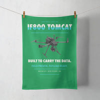 Thumbnail for Inspired Flight IF800 Tomcat design on green towel