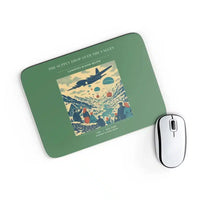 Thumbnail for VINTAGE G4512 - The Supply Drop Over The Valley - Designed Mouse Pads design on green rectangle
