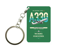 Thumbnail for Airbus A330-300 Key Chain design on green key chain