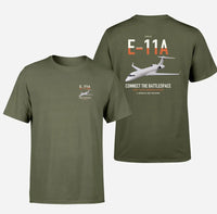 Thumbnail for E-11A BACN design on green army double-side t-shirt, double-side print