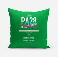 Thumbnail for Piper PA-28 Cherokee design on green pillow