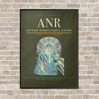 Thumbnail for Antwerp International Airport ANR - Canvas Framed - Green Army