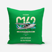Thumbnail for Cessna 162 Skycatcher design on green pillow