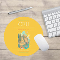 Thumbnail for Corfu International Airport 'Ioannis Kapodistrias' CFU Mouse-Pad Round - Yellow