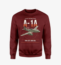 Thumbnail for Messerschmitt Me 262A-1a design on wine red sweatshirt