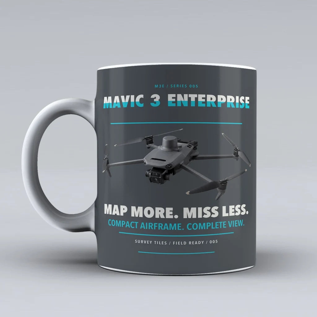 Mavic 3 Enterprise Mug design on gray dji