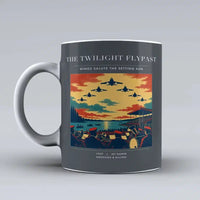 Thumbnail for VINTAGE G4260 - The Twilight Flypast - Ceramic Mug design on gray