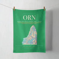 Thumbnail for Ahmed Ben Bella Airport (ORN) design on green towel