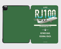 Thumbnail for Avro RJ100 design on green ipad tablet case