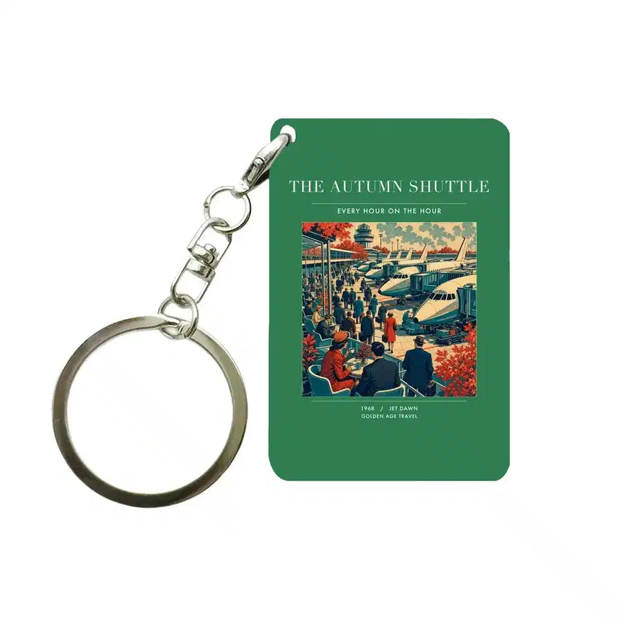 VINTAGE G4120 - The Autumn Shuttle - Designed Key Chain design on green