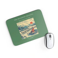 Thumbnail for VINTAGE G4350 - The Reindeer Crossing - Designed Mouse Pads design on green rectangle