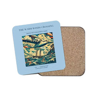 Thumbnail for The Warm Winds Crossing - Designed Coasters design on light blue 1-piece