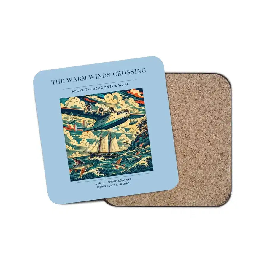 The Warm Winds Crossing - Designed Coasters design on light blue 1-piece
