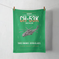 Thumbnail for Sikorsky CH-53K King Stallion design on green towel
