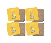 Thumbnail for Bournemouth Airport BOH Coaster 4-Pieces-Set - Yellow