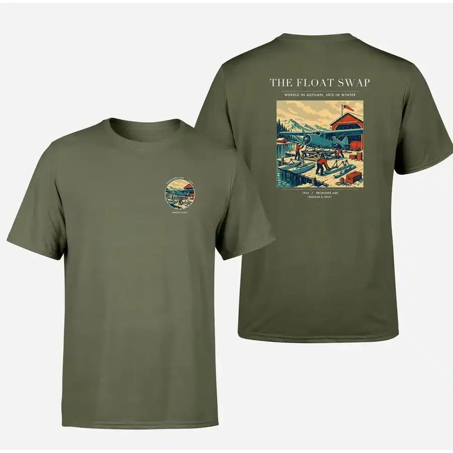 VINTAGE G4175 - The Float Swap - Double-Side T-Shirt design on greenarmy double side t shirt