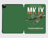 Thumbnail for Supermarine Spitfire Mk IX design on green ipad tablet case
