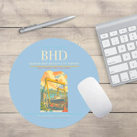 Thumbnail for George Best Belfast City Airport BHD Mouse-Pad Round - Light Blue