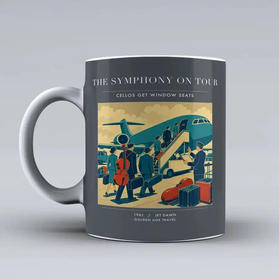 VINTAGE G4421 - The Symphony On Tour - Ceramic Mug design on gray