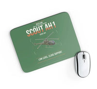 Thumbnail for Westland Scout AH1 design on green rectangle mouse pad