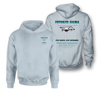 Thumbnail for Fotokite Sigma design on light blue hoodie