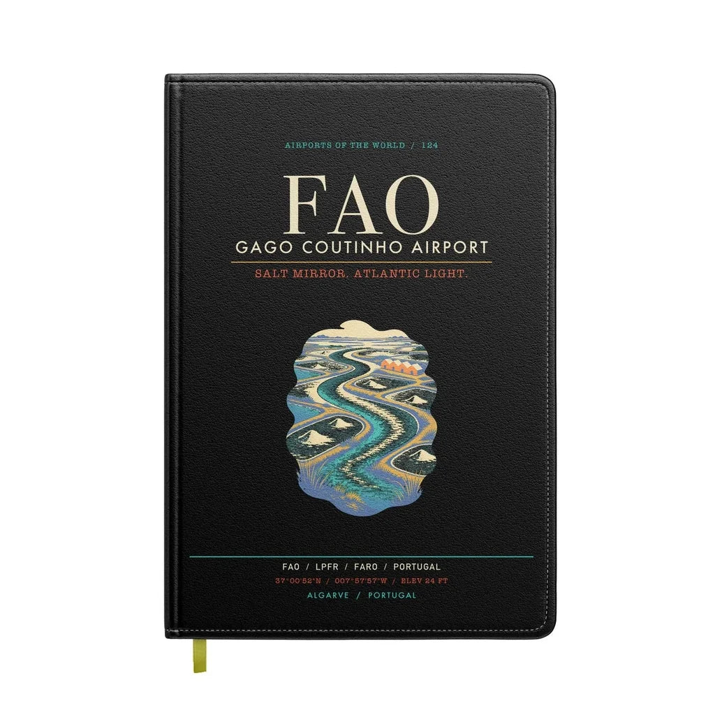 Gago Coutinho Airport Faro FAO - Ria Saltpan Tidal Loom - Black