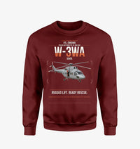 Thumbnail for PZL-Świdnik W-3WA Sokół design on wine red sweatshirt
