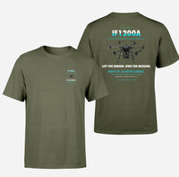 Thumbnail for Inspired Flight IF1200A design on green army t shirt
