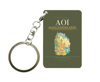 Thumbnail for Ancona Falconara Airport (AOI) design on green army key chain