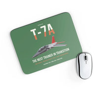 Thumbnail for T-7A Red Hawk design on green rectangle mouse pad