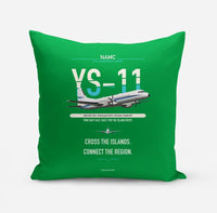 Thumbnail for NAMC YS-11A design on green pillow