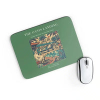 Thumbnail for VINTAGE G4331 - The Oasis Landing - Designed Mouse Pads design on green rectangle