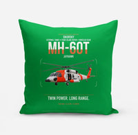 Thumbnail for Sikorsky MH-60T Jayhawk design on green pillow