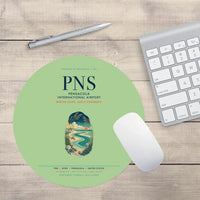Thumbnail for Pensacola International Airport (PNS) design on light green round mouse pad