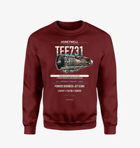 Thumbnail for TFE731 design on wine red sweatshirt