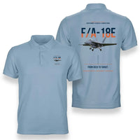 Thumbnail for F-A-18E SUPER HORNET design on light blue polo