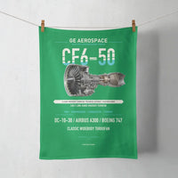 Thumbnail for CF6-50 design on green towel