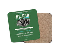 Thumbnail for IO-550 design on green 1 piece coaster