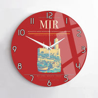 Thumbnail for Monastir Habib Bourguiba International Airport (MIR) design on red no frame wall clock